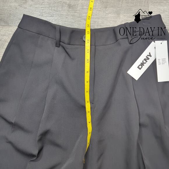 DKNY Petite Wide Leg Trouser Pants Size 10P - Picture 4 of 6